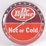 Vintage Dr. Pepper Hot or Cold Advertising Thermometer