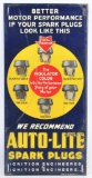 Vintage Auto-Lite Spark Plugs Advertising Metal Sign
