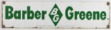 Vintage Barber Greene Advertising Porcelain Sign