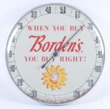 Vintage Borden's Milk Advertising Thermometer