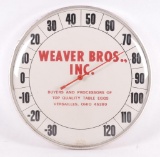 Vintage Weaver Bros. Inc. Advertising Thermometer