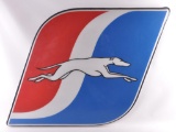 Greyhound Bus Lines Exterior Advertising Plastic Sign