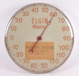 Vintage Elgin Watch and Weamers Jewelers Advertising Thermometer