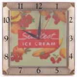 Vintage Seal Test Ice Cream Light Up Advertising Clock