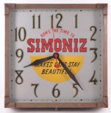 Vintage Simoniz Advertising Clock