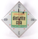 Vintage Diet-Rite Cola Light Up Advertising Clock