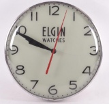 Vintage Elgin Watches Light Up Advertising Clock