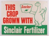Vintage Sinclair Fertilizer Advertising Metal Sign