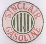 Vintage Sinclair Gasoline Double Sided Advertising Porcelain Sign