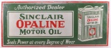 Vintage Sinclair Opaline Motor Oil Advertising Porcelain Sign