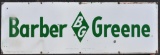 Large Vintage Barber Greene Advertising Porcelain Sign