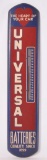 Vintage Universal Batteries Advertising Thermometer