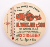 Vintage H.Wiltjer & Son Advertising Thermometer