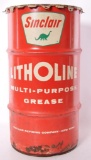 Vintage Sinclair Litholine Grease Advertising Can with Lid