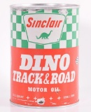 Vintage Sinclair Dino Track and Road 1 Quart Advertising Oil Can