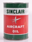 Vintage Sinclair Aircraft 1 Quart Advertising Oil Can