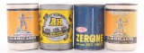 Group of 4 Vintage Advertising 1 Quart Cans