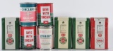 Group of 8 Vintage Sinclair Advertising Miniature Oil Can Coin Banks