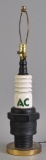 Vintage AC Spark Plugs Advertising Table Lamp