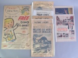 Group of Sinclair Chicago Worlds Fair Newspapers and Advertisements