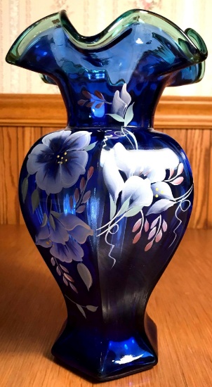 Signed Fenton Vase