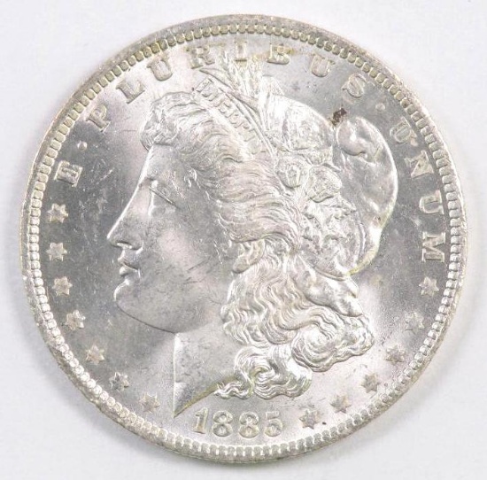 1885 O Morgan Silver Dollar.