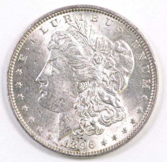 1896 P Morgan Silver Dollar.