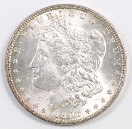 1897 P Morgan Silver Dollar.