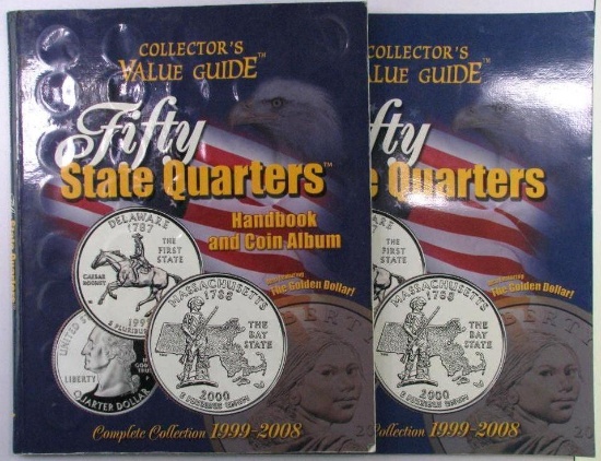 CheckerBee Publishing Fifty State Quarters with (112) Quarters & (2) Bonus Golden Dollars.