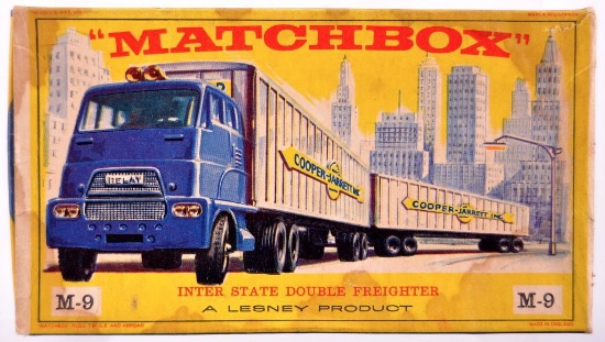 Matchbox Major Pack M-9 Inter State Double Freighter with Original Box