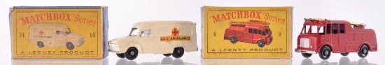 Group of 2 Matchbox Die-Cast Vehicles with Original Boxes