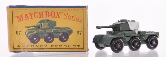 Matchbox No. 67 Saladin Armoured Car Die-Cast Vehicle with Original Box