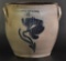 Antique 2 Gallon Whites Binghamton Ovoid Stoneware Crock