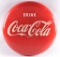 Vintage Coca Cola Advertising Metal Button Sign