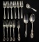 Lot of 14 : Vintage Sterling Silver Forks and Spoons - Easterling, Wallace, and Towle