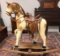 Antique Authentic Horse Hair Rocking Horse