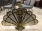 Antique Fan Style Fireplace Screen