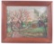 Farm Scene Landscape : Oil on Canvas Signed by Artist