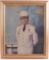 Framed Color Photograph of General Manuel Noriega : w/ signature