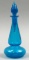 Steuben Blue Swirl Cologne Bottle