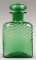 Steuben Pamona Green Swirl Design Cologne Bottle w/ Threaded Stopper