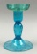 Steuben Celeste Blue Candlestick