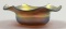 Steuben Gold Aurene Ruffled Nut Bowl