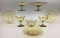 Steuben Amber Crystal Collection - 8 pieces