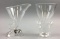 Lot of 2 : Steuben Clear Crystal Vases - Cornucopia and Lyre