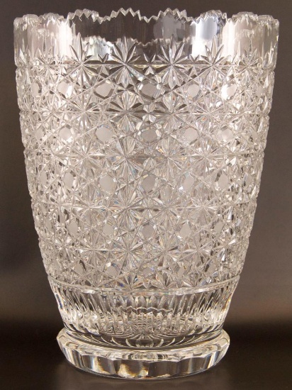 Antique Cut Crystal Vase