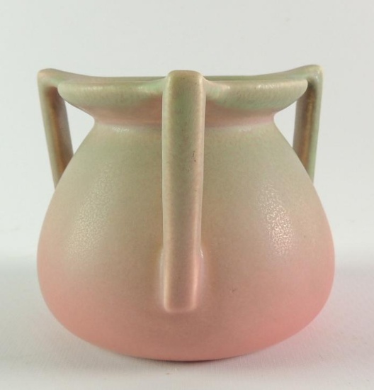 Vintage (1922) Rookwood Rose Art Pottery 3 Handled Vase
