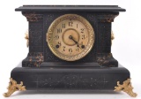 Antique Seth Thomas Mantle Clock with Lions Heads and Ornate Feet