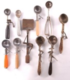 Group of 10 Vintage Ice Cream Scoops