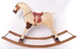 Antique Wooden Rocking Horse with Real Horse Hair
